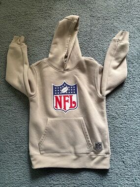 NFL Beige Hoodie with Shield Logo